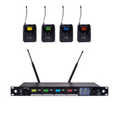 Chord TU4 – Quad Beltpack Headset PLL Tuneable UHF Wireless Microphone System